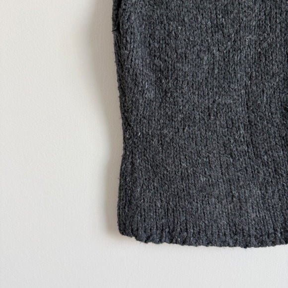 Vintage Y2K Maxtsudio Mockneck Sleeveless Chunky Wool Sweater Tank - Picture 9 of 10